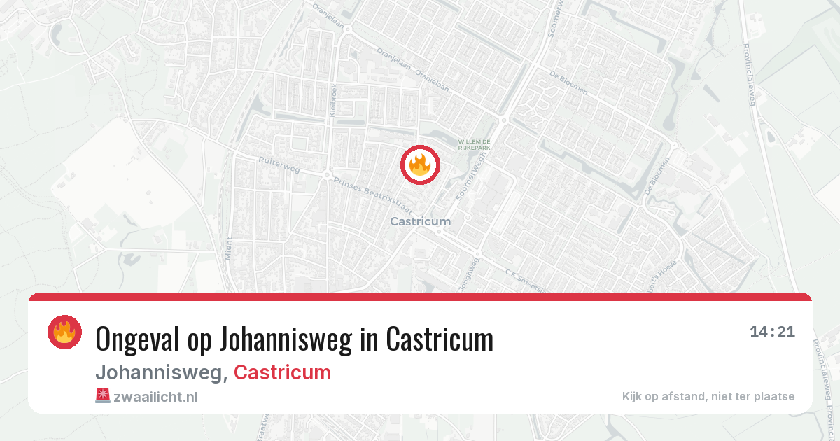 Ongeval op Johannisweg in Castricum — 29 apr 2026