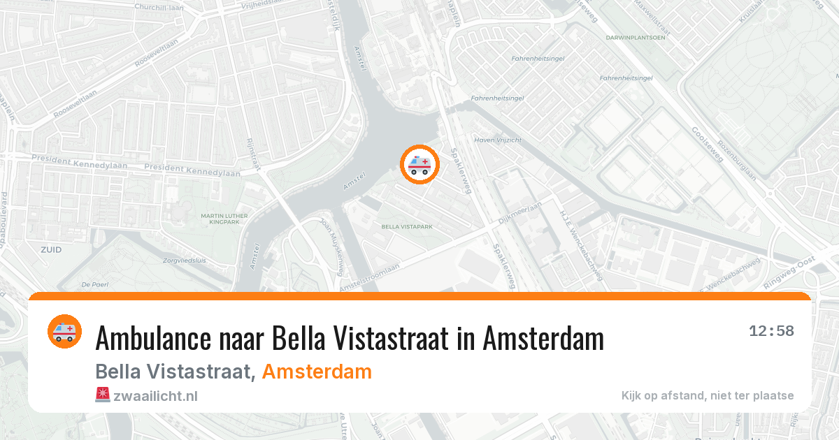 Ambulance naar Bella Vistastraat in Amsterdam — 7 jun 2026