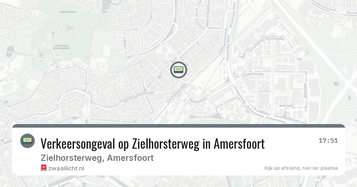 Verkeersongeval op Zielhorsterweg in Amersfoort — 2 mrt 2026