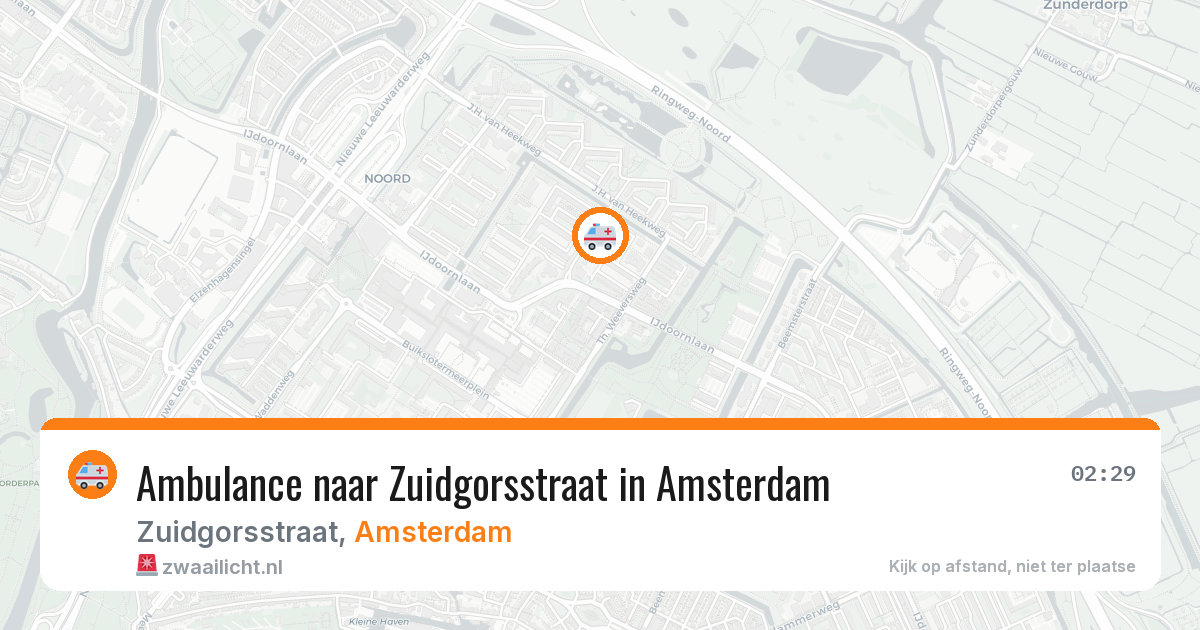 Ambulance naar Zuidgorsstraat in Amsterdam — 12 aug 2026