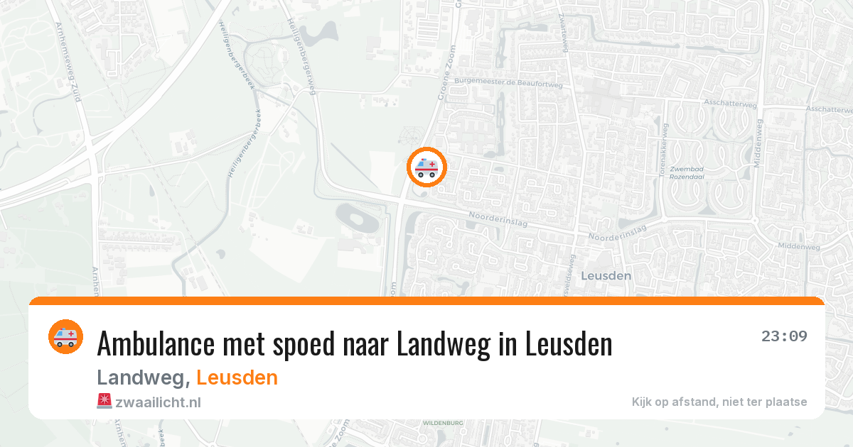 Ambulance met spoed naar Landweg in Leusden — 19 jun 2026