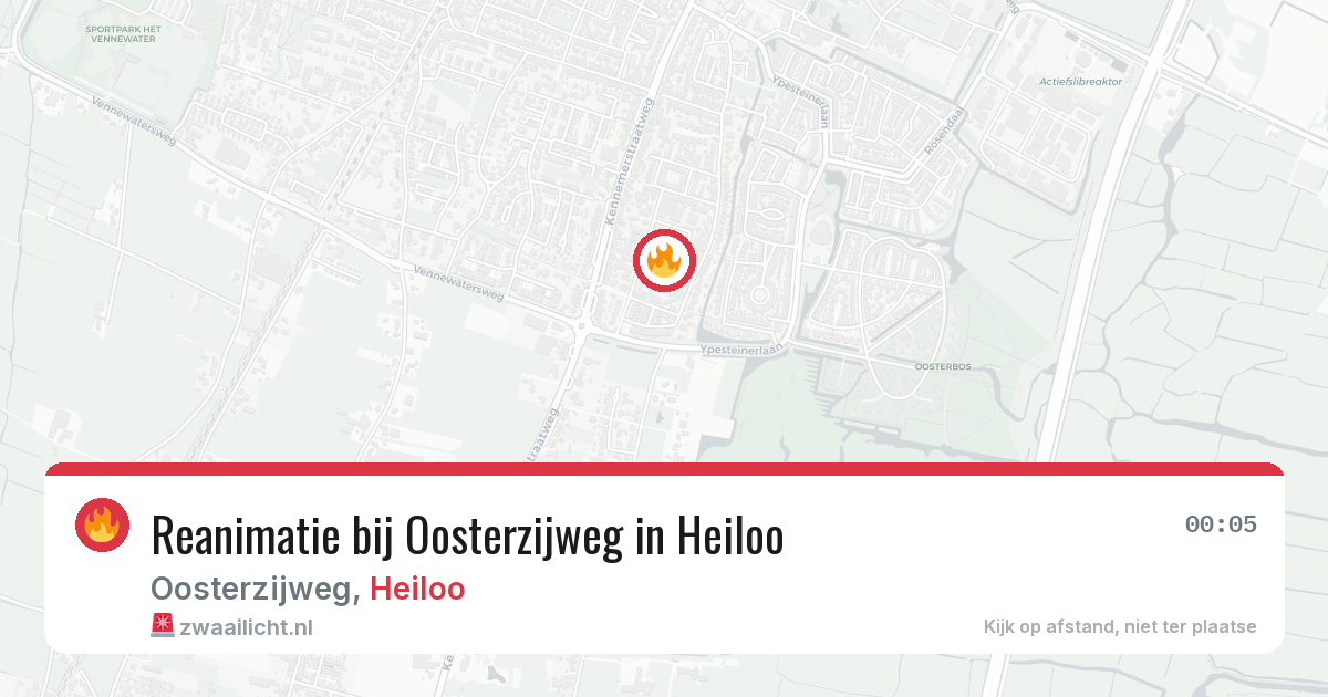 Reanimatie bij Oosterzijweg in Heiloo — 31 jul 2026