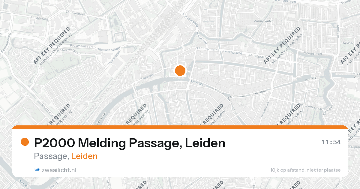 P2000 Melding Passage, Leiden — 21 feb 2026