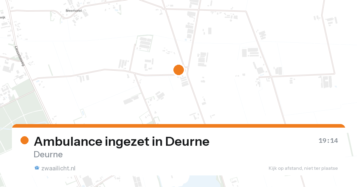 Ambulance ingezet in Deurne — 26 aug 2026