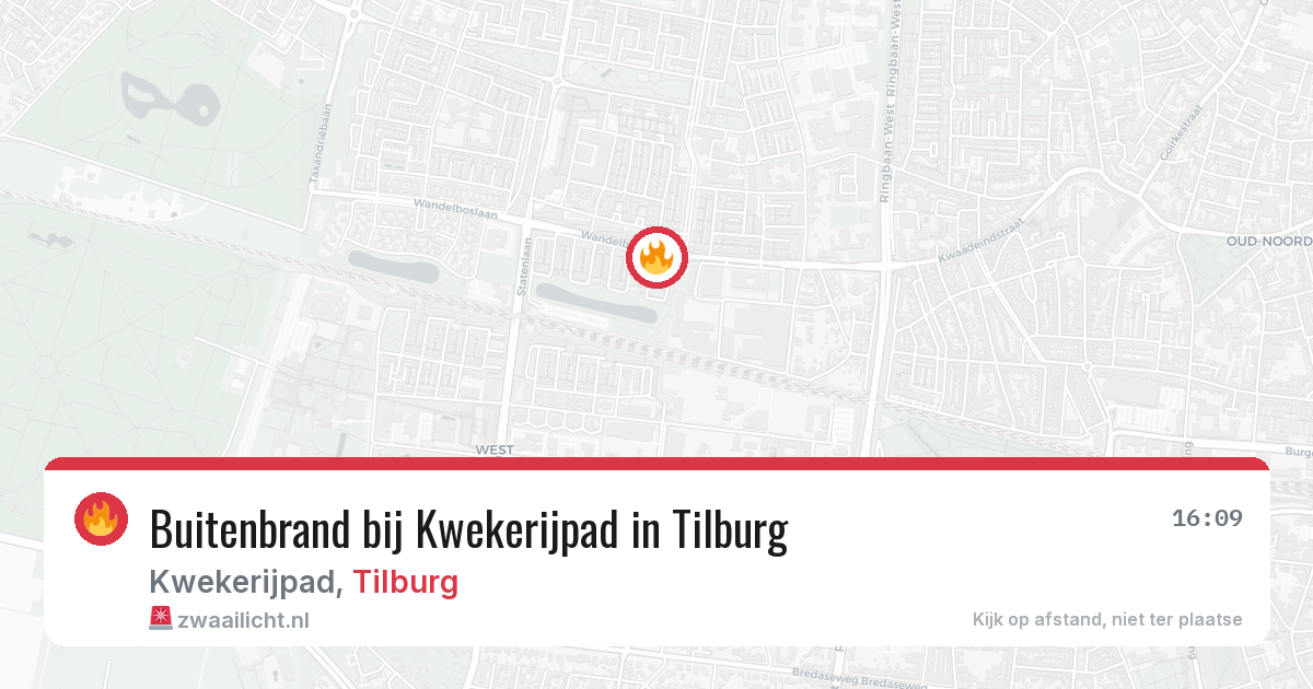 Buitenbrand bij Kwekerijpad in Tilburg — 7 aug 2026