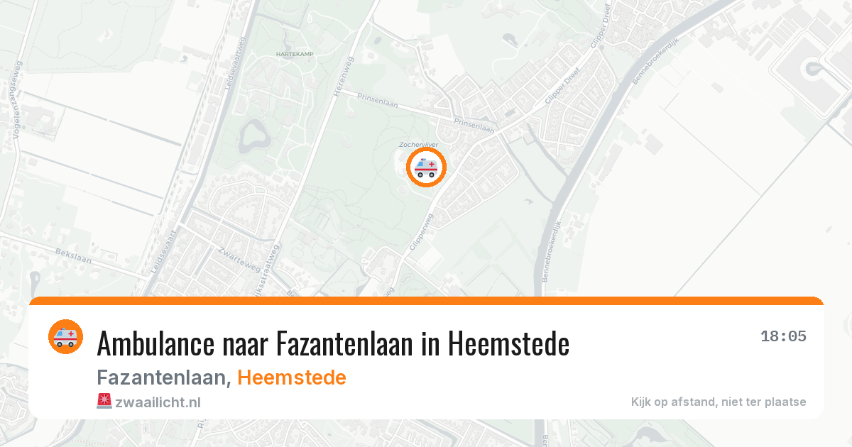 Ambulance naar Fazantenlaan in Heemstede — 8 feb 2026