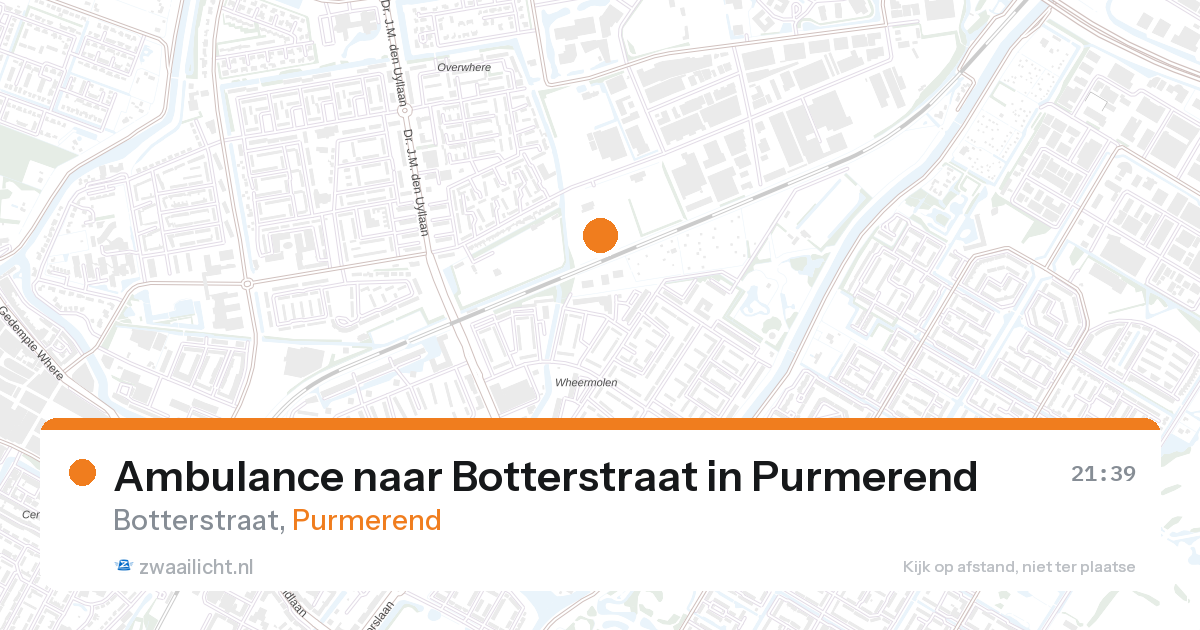 Ambulance naar Botterstraat in Purmerend — 26 aug 2026