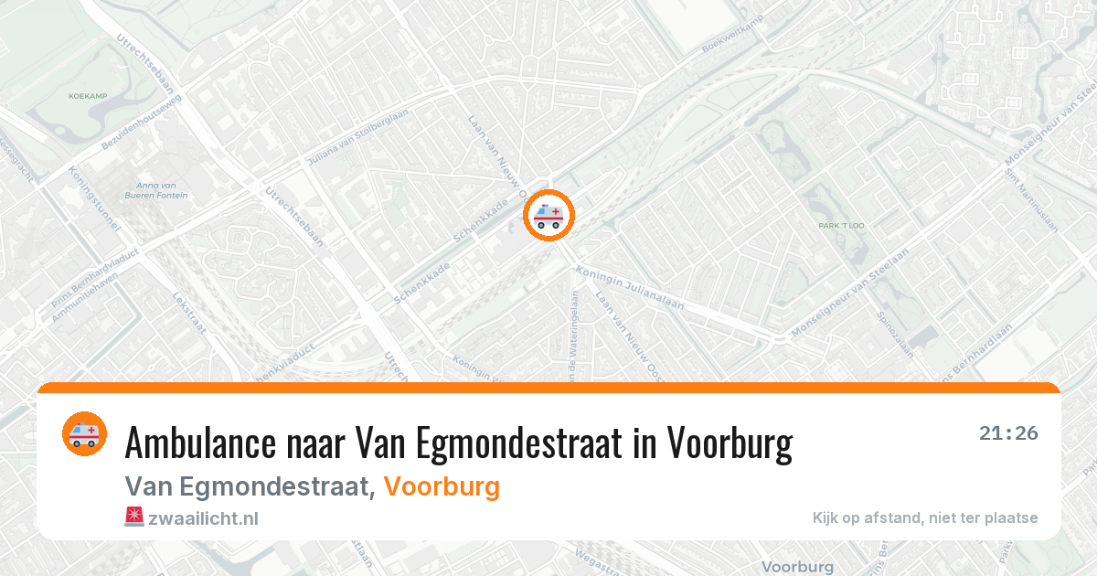 Ambulance naar Van Egmondestraat in Voorburg — 11 jun 2026