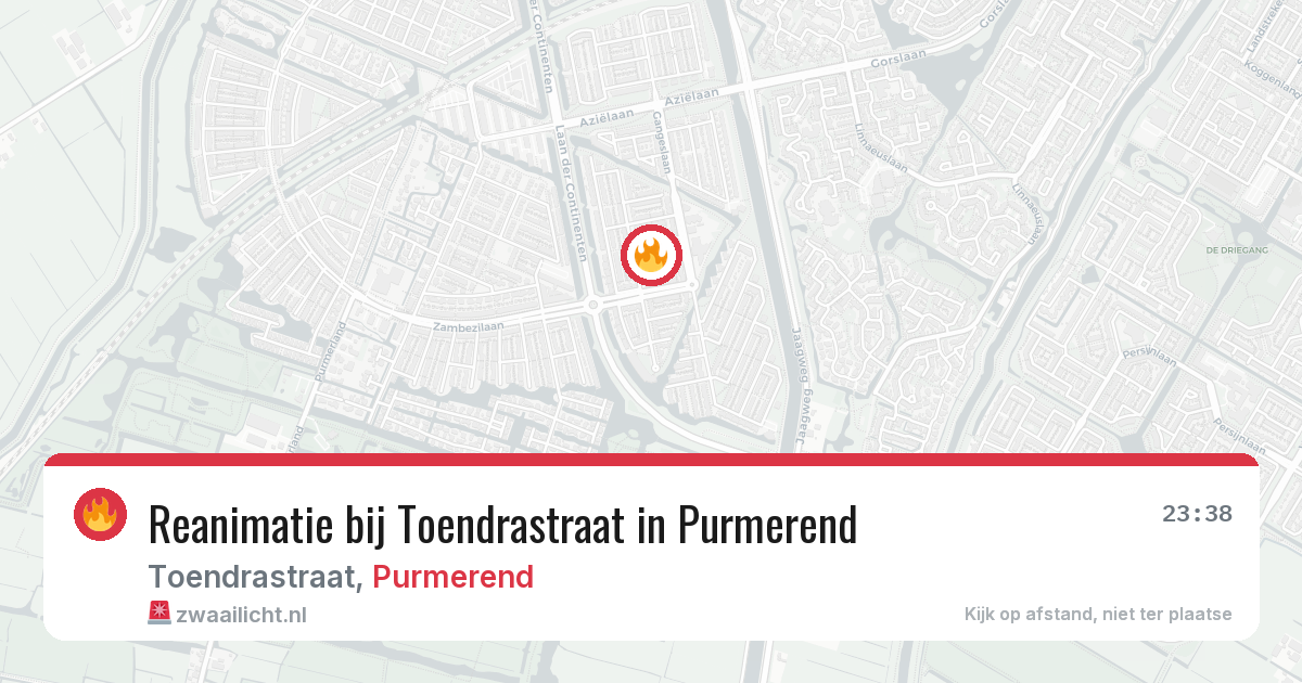 Reanimatie bij Toendrastraat in Purmerend — 21 jun 2026