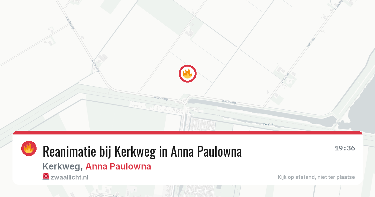 Reanimatie bij Kerkweg in Anna Paulowna — 23 mei 2026