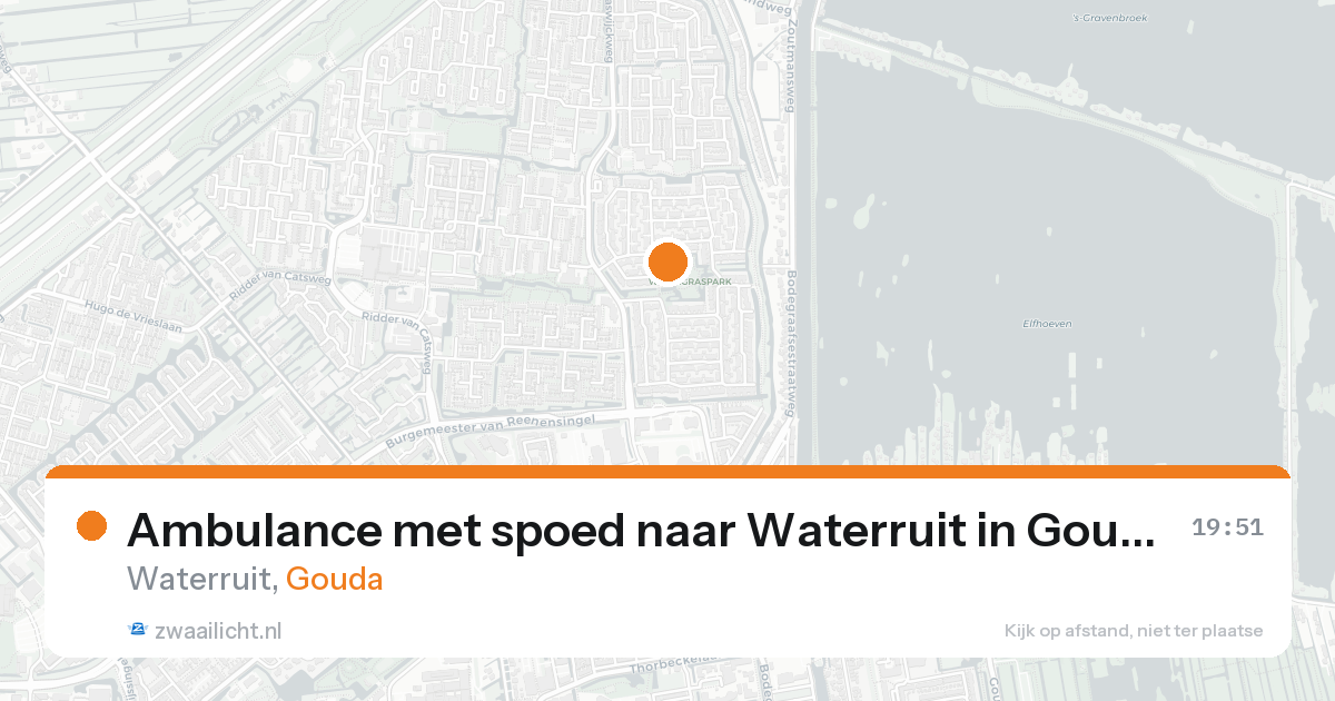 Ambulance met spoed naar Waterruit in Gouda — 31 jan 2026