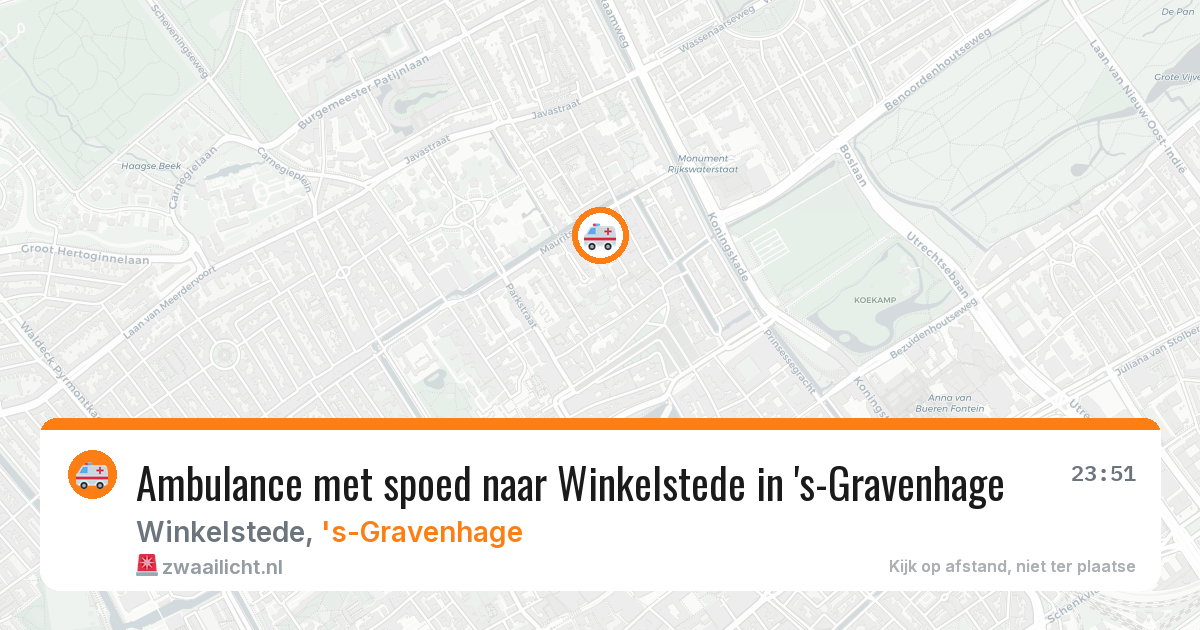 Ambulance met spoed naar Winkelstede in 's-Gravenhage — 10 feb 2026