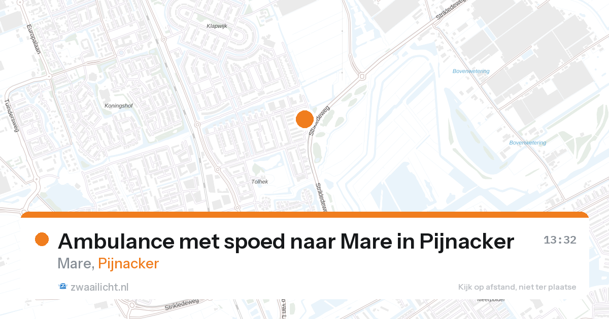 Ambulance met spoed naar Mare in Pijnacker — 10 mrt 2026