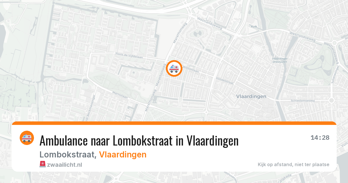 Ambulance naar Lombokstraat in Vlaardingen — 21 mei 2026