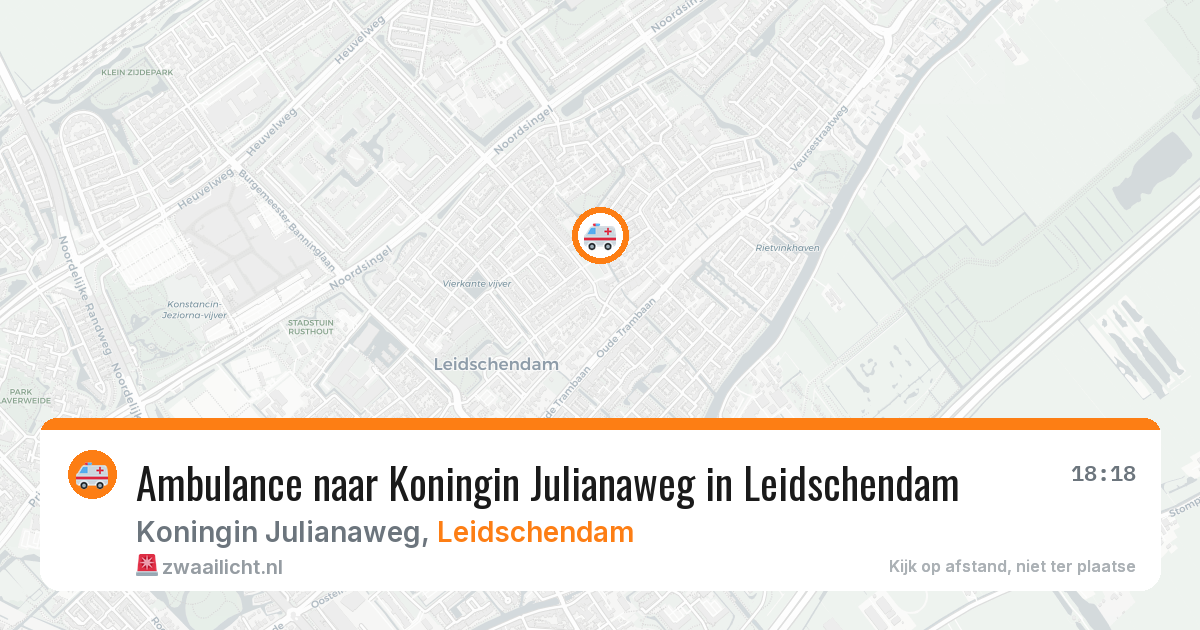 Ambulance naar Koningin Julianaweg in Leidschendam — 15 jun 2026