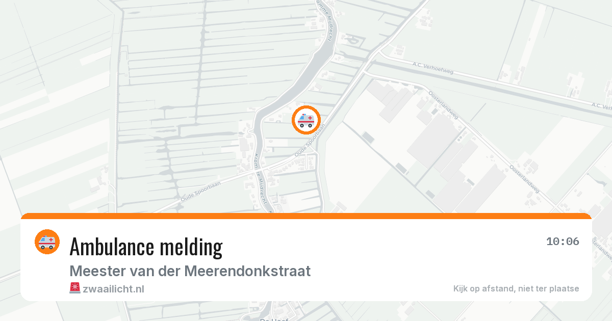 Ambulance melding — 7 mei 2026