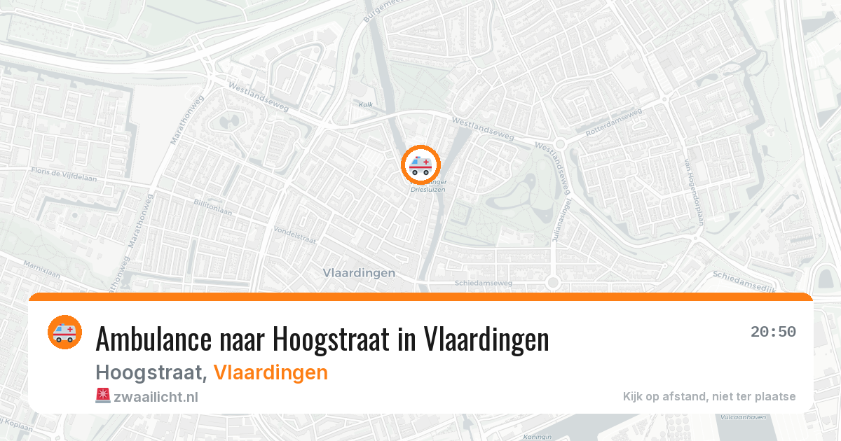 Ambulance naar Hoogstraat in Vlaardingen — 10 mei 2026