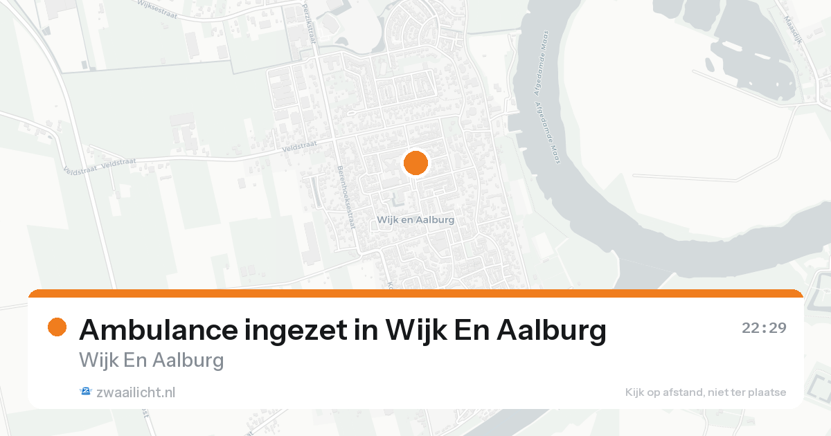 Ambulance ingezet in Wijk En Aalburg — 3 jun 2026