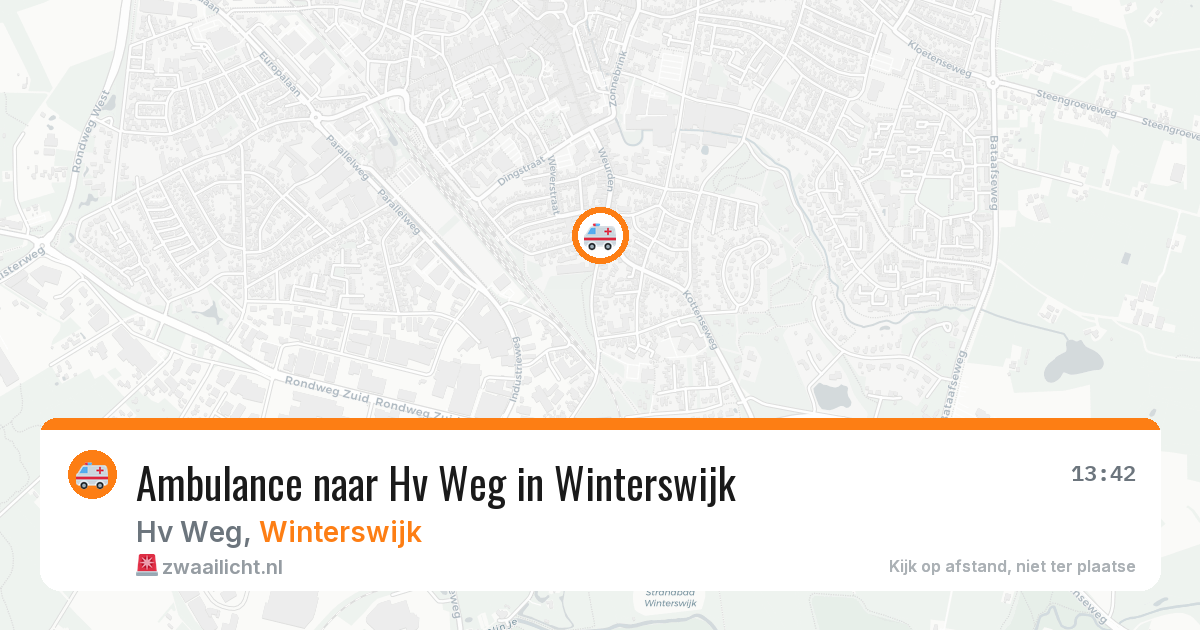 Ambulance naar Hv Weg in Winterswijk — 6 aug 2026
