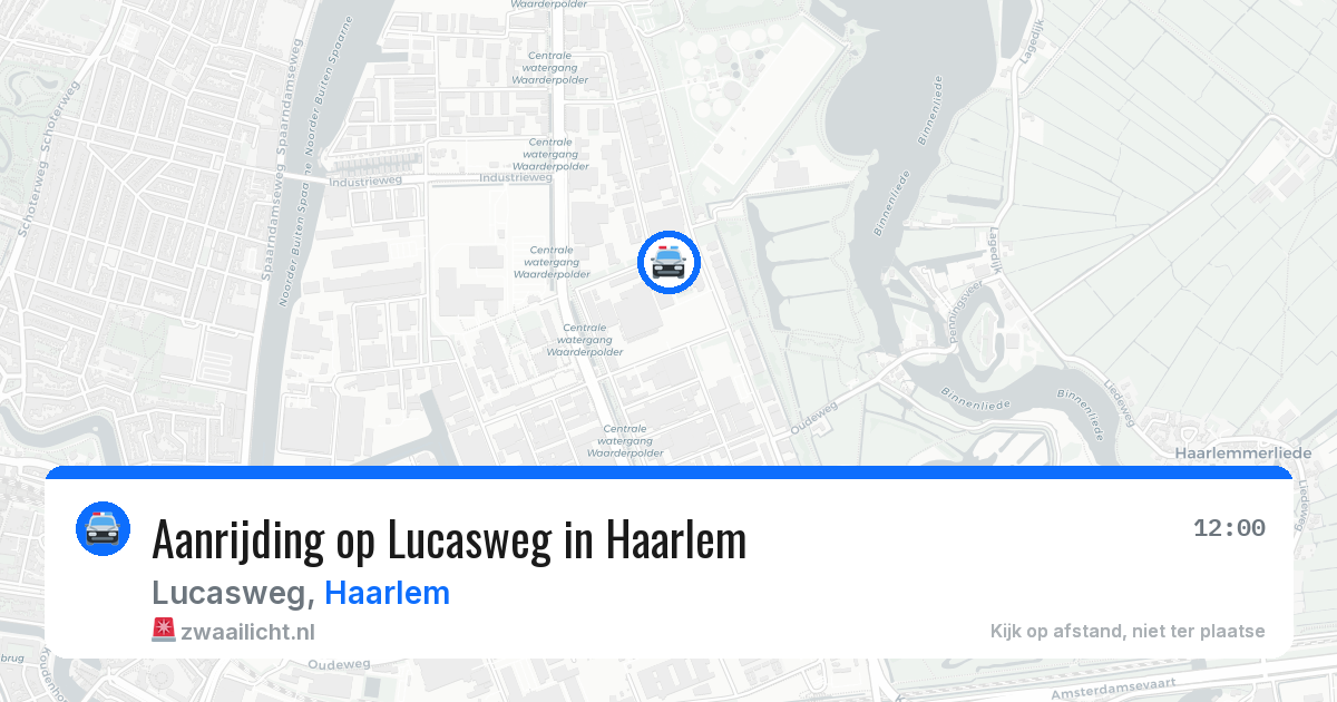 Aanrijding op Lucasweg in Haarlem — 24 jun 2026