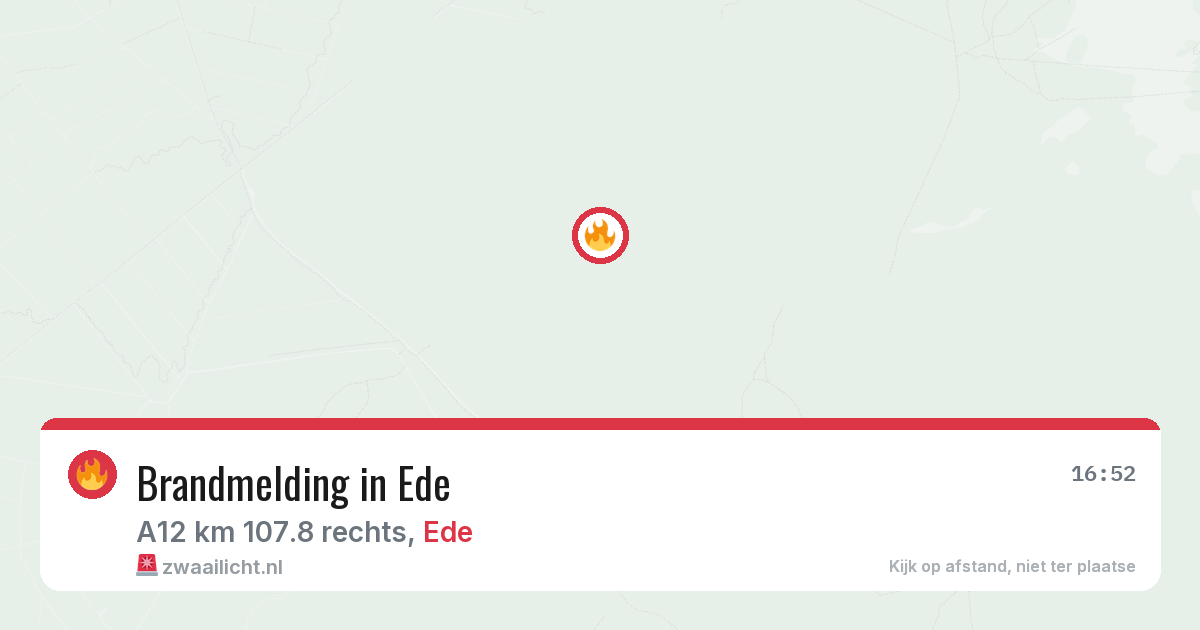Brandmelding in Ede — 8 aug 2026