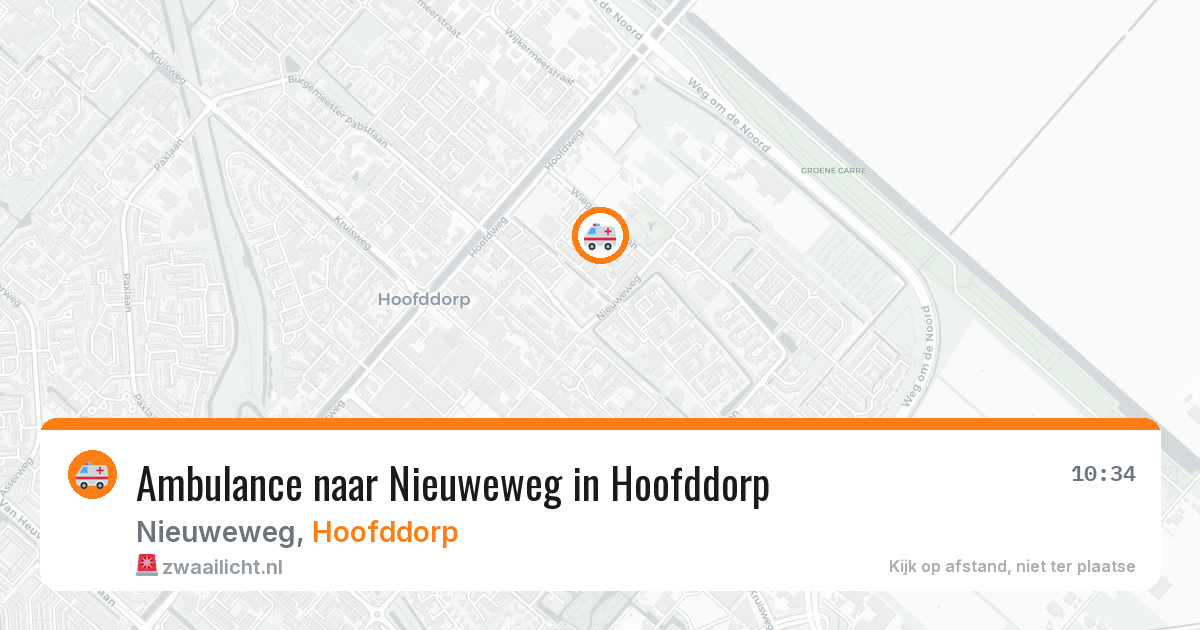 Ambulance naar Nieuweweg in Hoofddorp — 31 mrt 2026