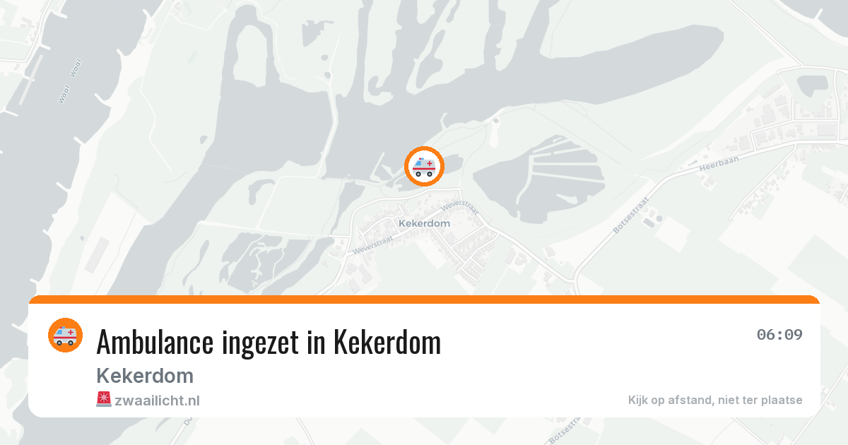 Ambulance ingezet in Kekerdom — 2 jul 2026