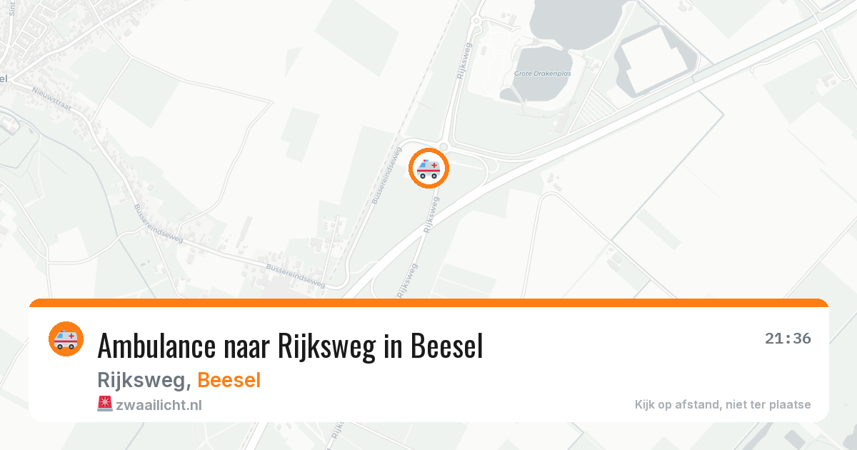Ambulance naar Rijksweg in Beesel — 8 aug 2026