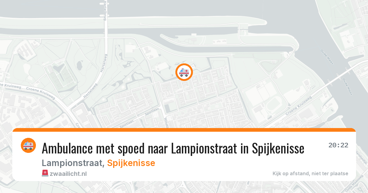Ambulance met spoed naar Lampionstraat in Spijkenisse — 30 mei 2026