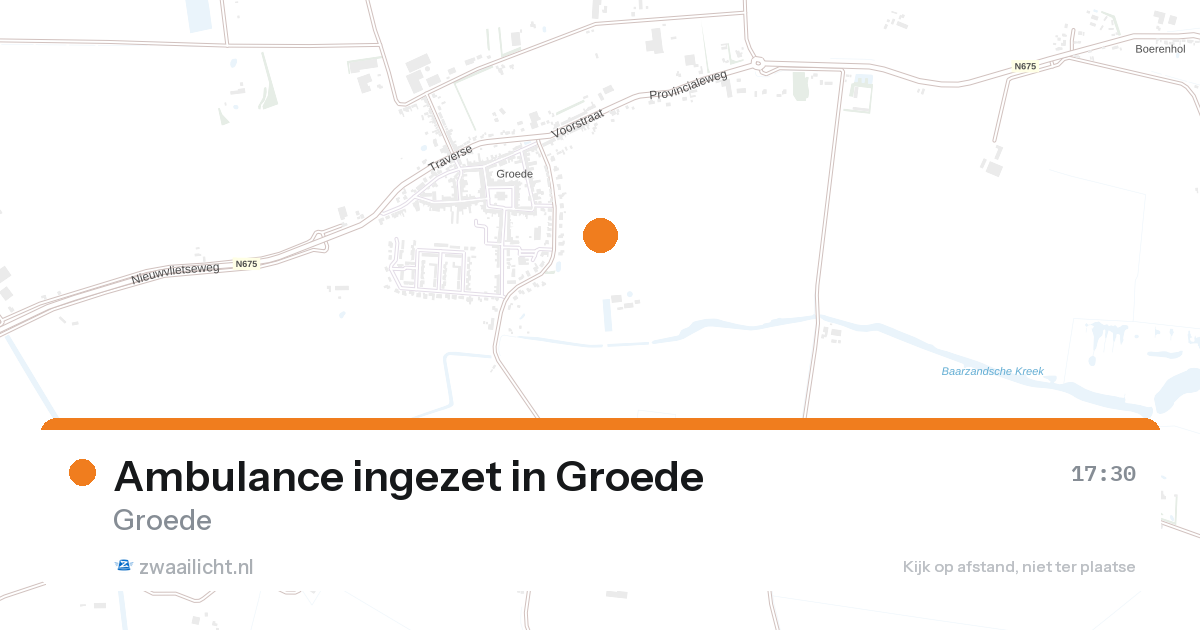 Ambulance ingezet in Groede — 24 aug 2026