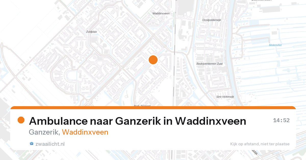 Ambulance naar Ganzerik in Waddinxveen — 8 mrt 2026