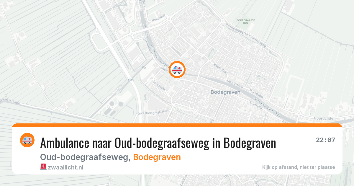 Ambulance naar Oud-bodegraafseweg in Bodegraven — 3 jun 2026