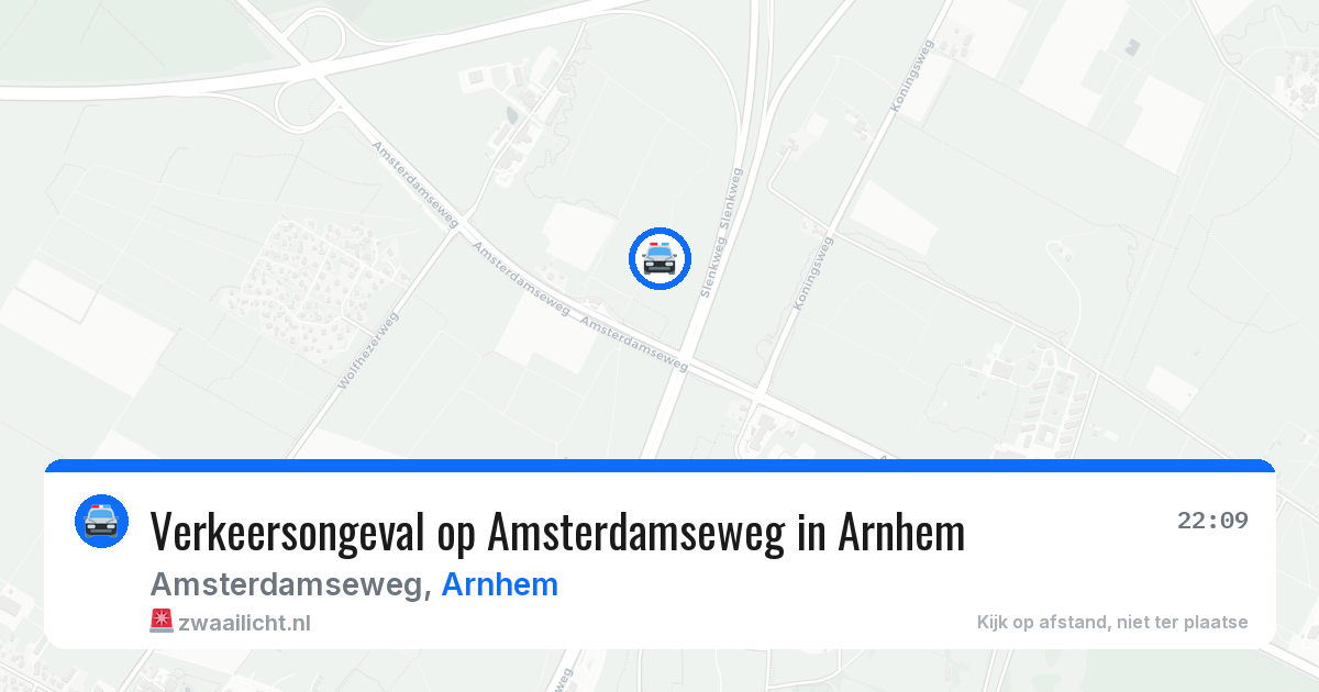 Verkeersongeval op Amsterdamseweg in Arnhem — 4 mei 2026