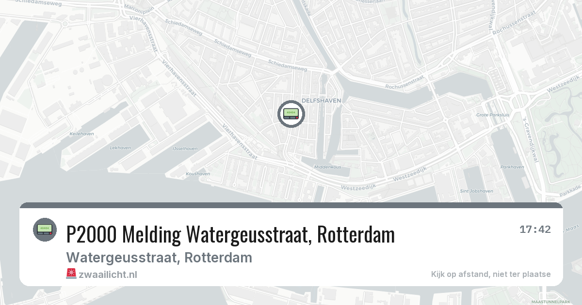 P2000 Melding Watergeusstraat, Rotterdam — 3 mrt 2026