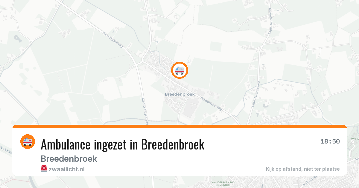 Ambulance ingezet in Breedenbroek — 19 jun 2026
