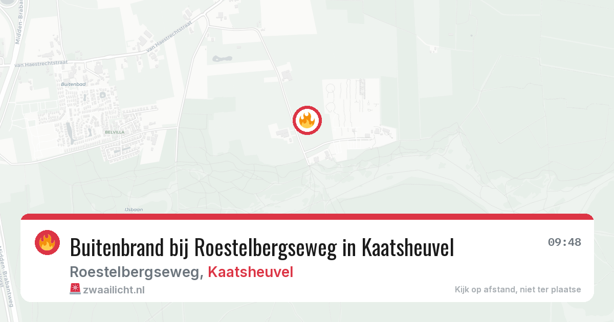 Buitenbrand bij Roestelbergseweg in Kaatsheuvel — 8 jun 2026