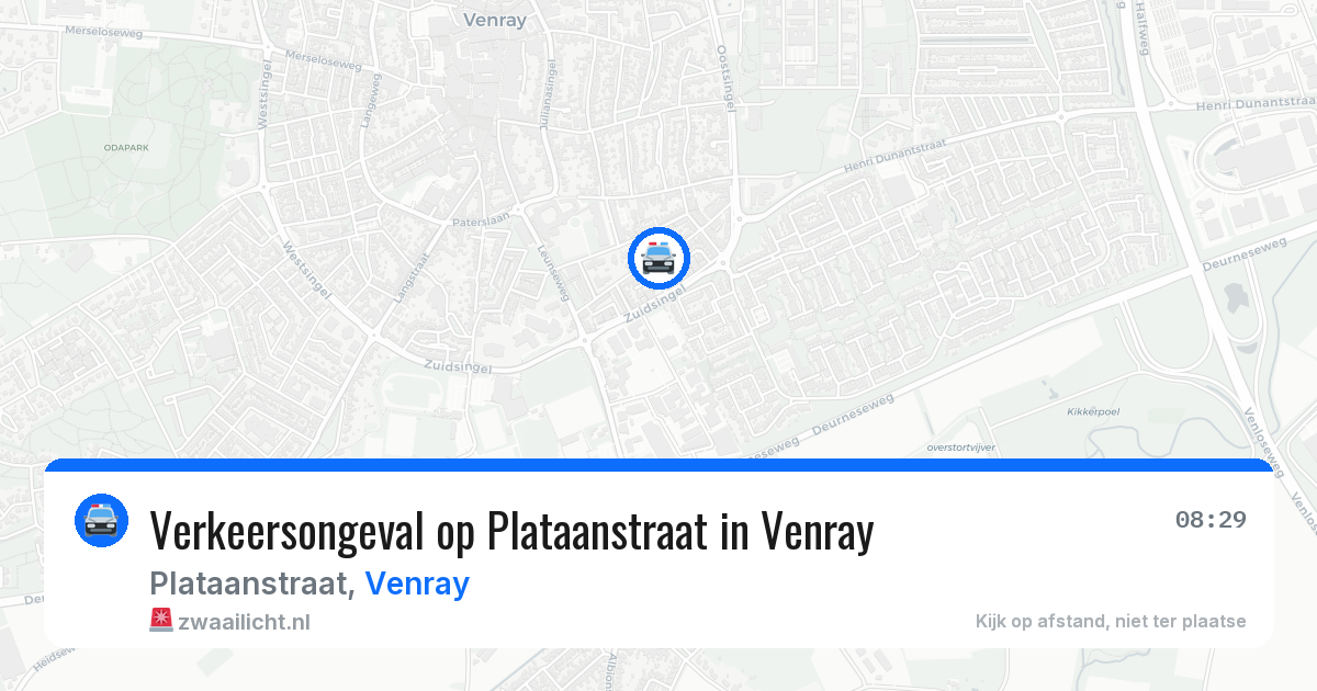 Verkeersongeval op Plataanstraat in Venray — 3 feb 2026