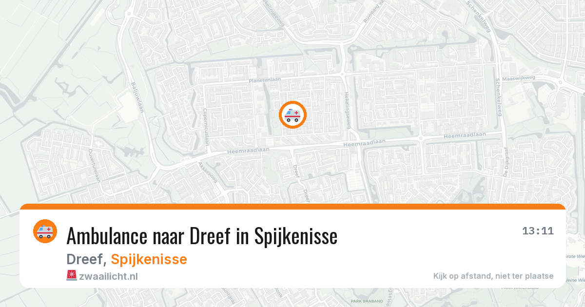 Ambulance naar Dreef in Spijkenisse — 28 apr 2026