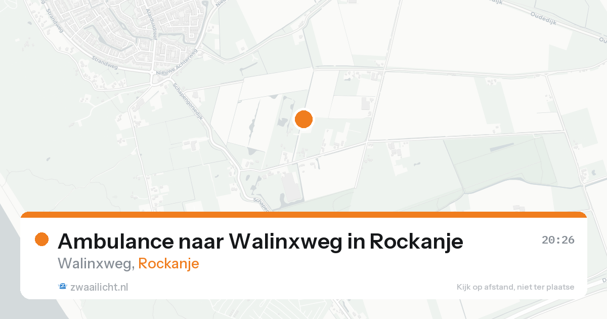 Ambulance naar Walinxweg in Rockanje — 17 aug 2026