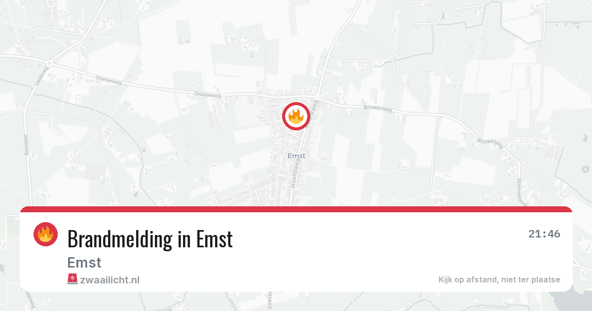Brandmelding in Emst — 26 apr 2026