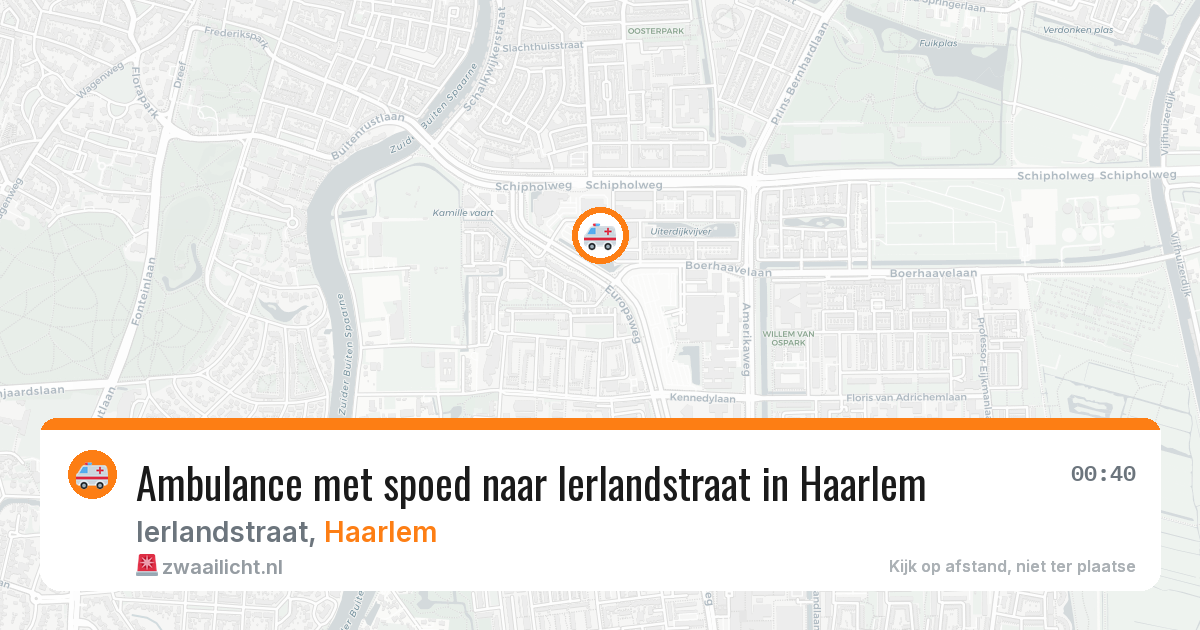Ambulance met spoed naar Ierlandstraat in Haarlem — 22 mei 2026