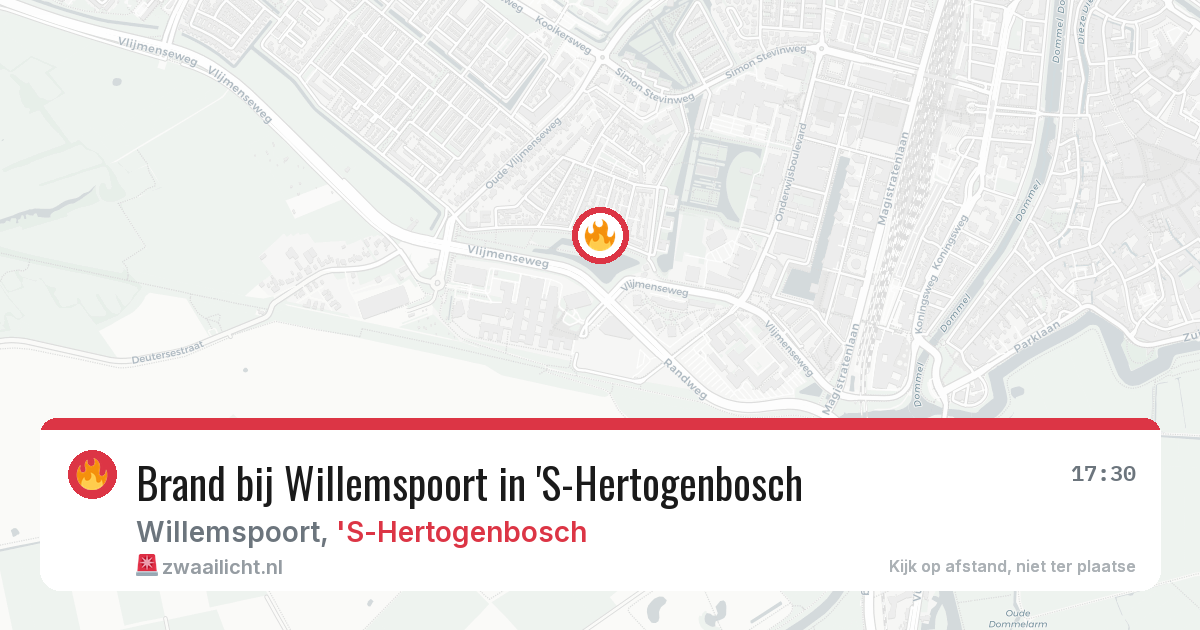 Brand bij Willemspoort in 'S-Hertogenbosch — 13 jun 2026