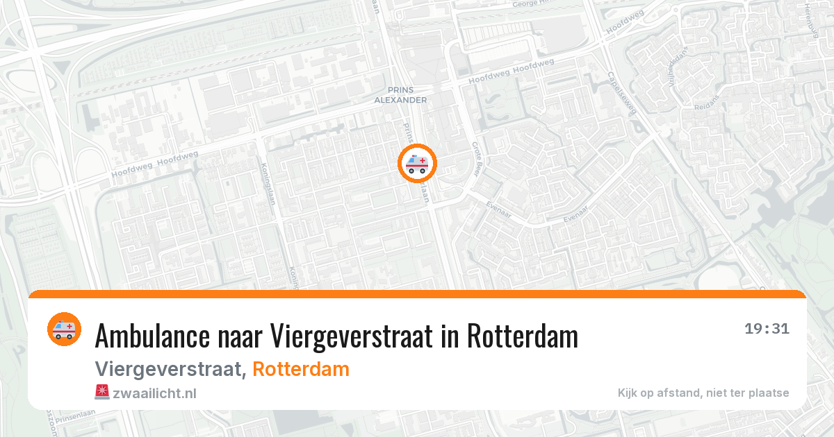 Ambulance naar Viergeverstraat in Rotterdam — 5 aug 2026