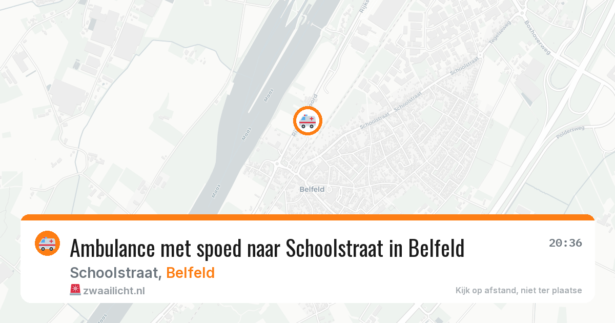 Ambulance met spoed naar Schoolstraat in Belfeld — 30 jul 2026