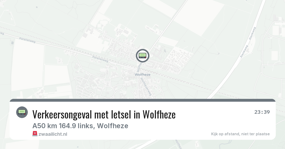 Verkeersongeval met letsel in Wolfheze — 19 jul 2026