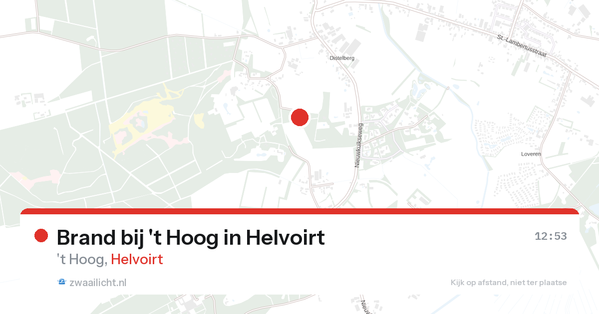 Brand bij 't Hoog in Helvoirt — 27 aug 2026