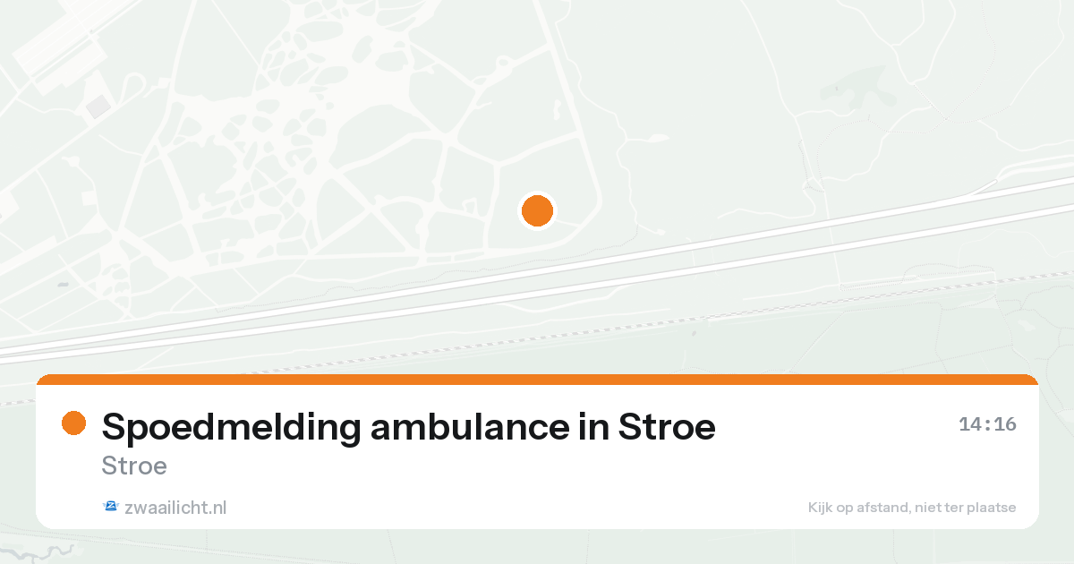 Spoedmelding ambulance in Stroe — 18 aug 2026