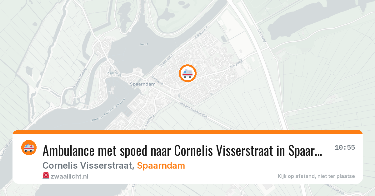 Ambulance met spoed naar Cornelis Visserstraat in Spaarndam — 3 apr 2026