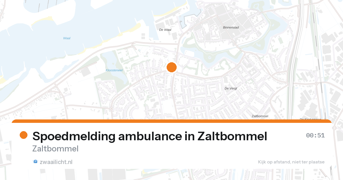 Spoedmelding ambulance in Zaltbommel — 31 jan 2026