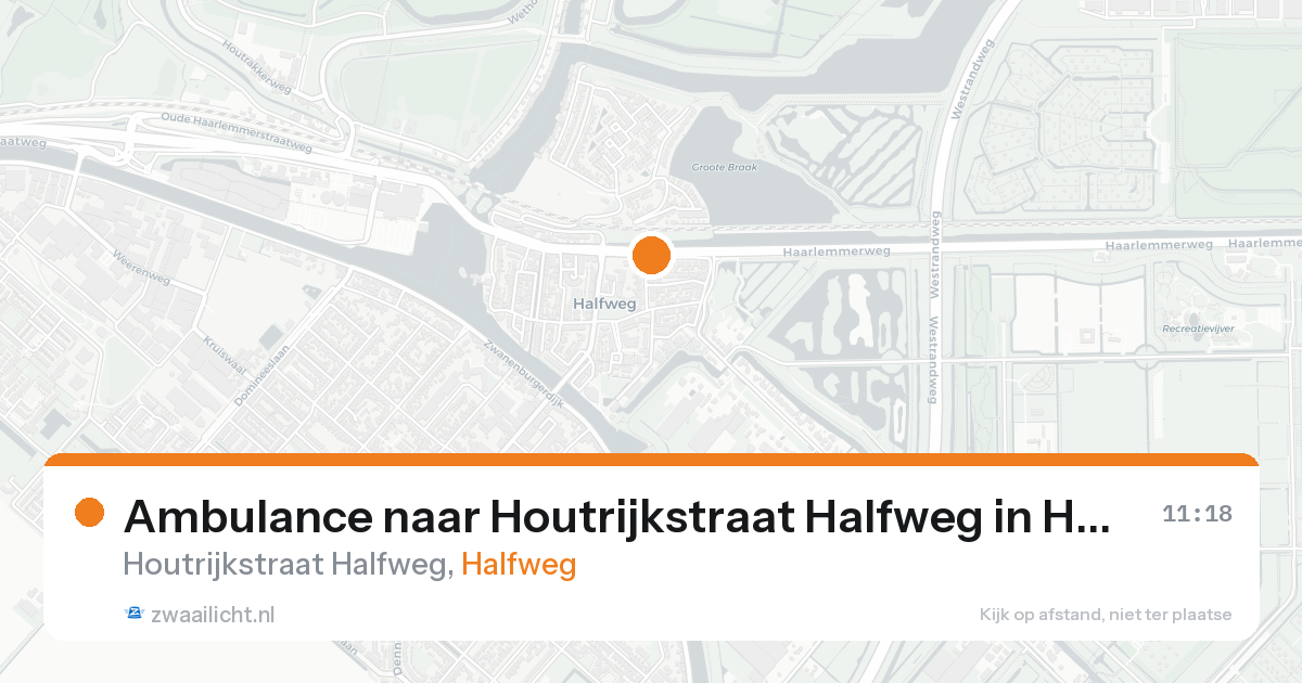 Ambulance naar Houtrijkstraat Halfweg in Halfweg — 7 feb 2026